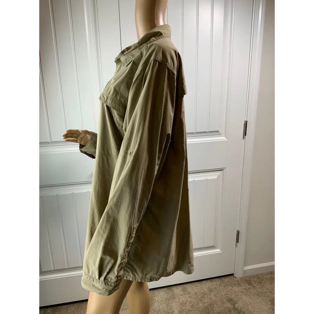 The North‎ Face Men's Button-Up Shirt/Jacket Tan XL Collard Streetwear Gorpcore